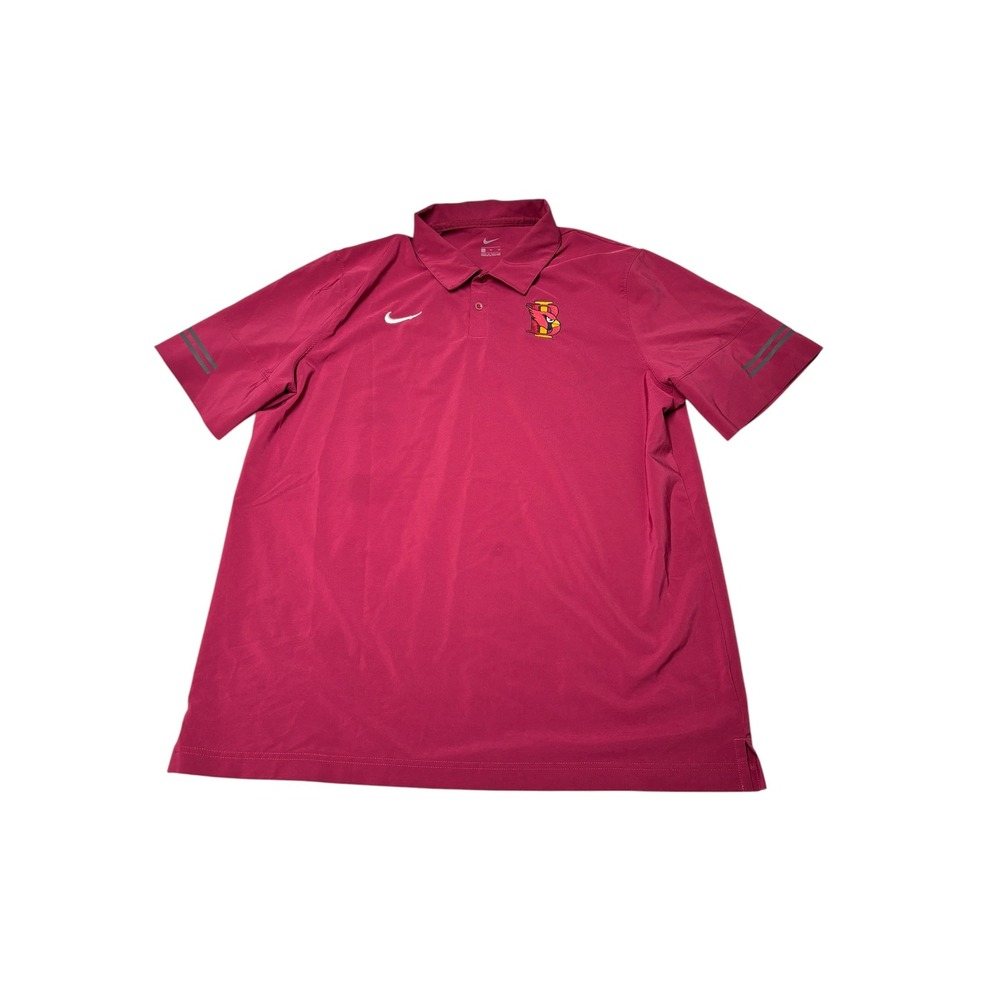 Nike x Iowa State Cyclones Polo Shirt Mens XL Maroon Red CI4465-610 Golf Tee